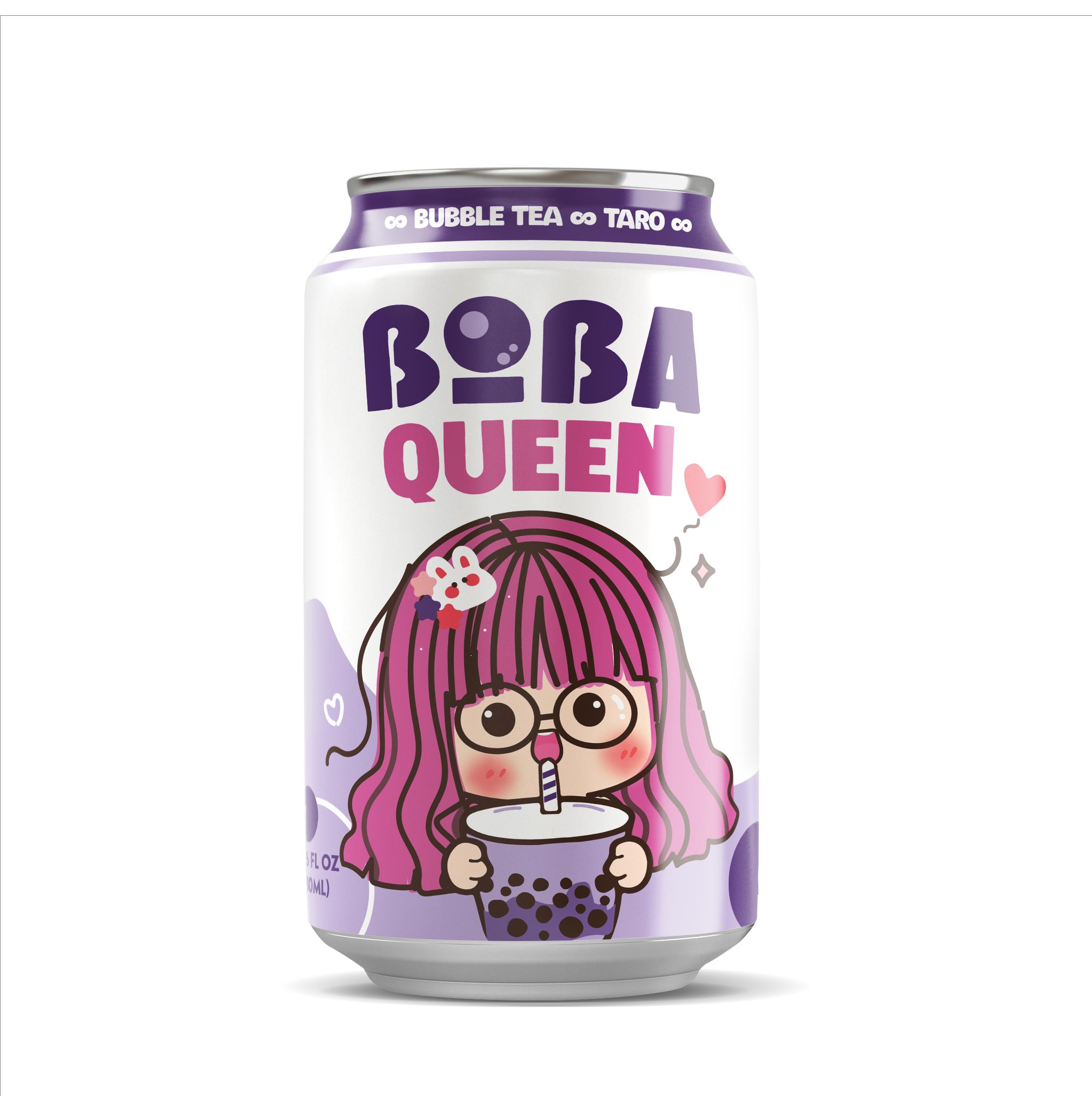 Boba Queen Taro Bubble Tea Drink | Can, 330Ml